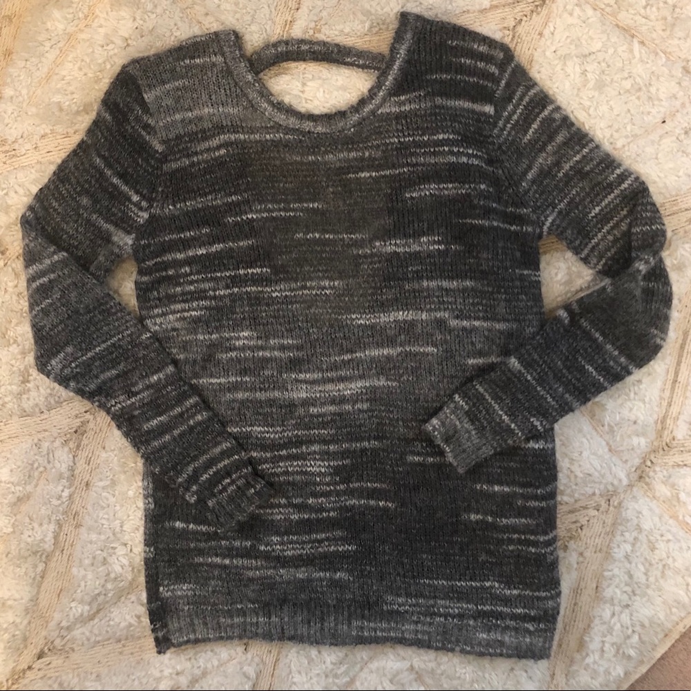 Cute sweater with low back detailing